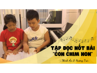 Tập Đọc Nốt Bài Con Chim Non | Minh Ân & Hương Trà | Lớp nhạc Giáng Sol Quận 12
